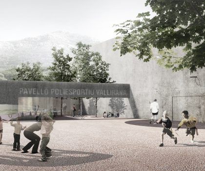 Pavelló Poliesportiu A Vallirana (Concurs, 1r Premi)